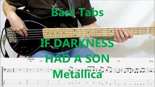 Metallica  If Darkness Had a Son BASS COVER TABS [upl. by Parnell]