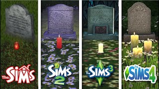 Sims 1 vs Sims 2 vs Sims 3 vs Sims 4  Graveyard [upl. by Broderick]