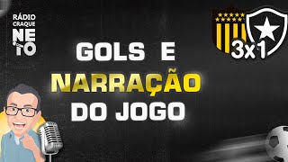 GOLS DE PEÑAROL X BOTAFOGO NA RÁDIO CRAQUE NETO [upl. by Marfe]