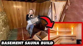 Couple Builds Sauna In The Basement  Part 1 [upl. by Waiter]