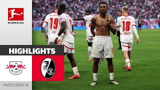 Overnight Table Leader  RB Leipzig  SC Freiburg 31  Highlights  Matchday 8 – Bundesliga 202425 [upl. by Ailadi]