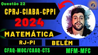 Prova do CFAQ  2024  Matemática  Sistema de Medida e Regra de Três  Questão 22 Marinha Mercante [upl. by Airakaz]