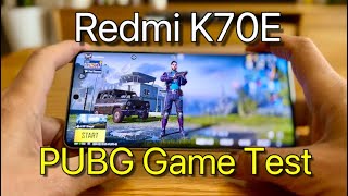 Redmi K70E PUBG Game Test  Xiaomi Redmi K70E Mint Green Color [upl. by Malynda]