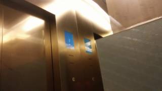 Mitsubishi Ultra High Speed Traction Elevator at Lotte World TowerSigniel Seoul Seoul Korea [upl. by Ecinahs]