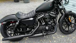 2019 HarleyDavidson Sportster Iron 883 Stock Exhaust [upl. by Jar]