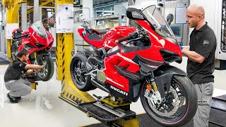 Inside Factory Building Powerful Ducati Bikes by Hand  Production Line [upl. by Sida]