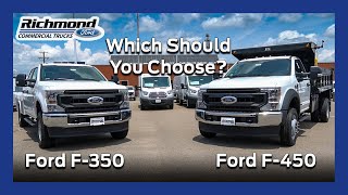 Ford Super Duty F350 Vs F450 Compared [upl. by Brey]