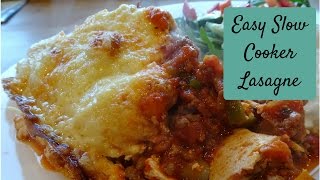 Easy Slow Cooker Lasagne Recipe UK [upl. by Htur]