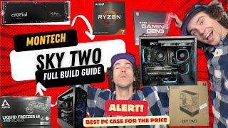 How to Build in the MONTECH Sky Two case Pc Build Tutorial [upl. by Prager]