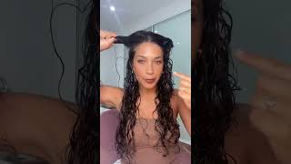 UPDATED CURLY HAIR ROUTINE full details in my latest youtube video curlyhairroutine curls [upl. by Eidnarb]