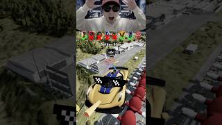 Super Heros Cars vs Lots of Mario😂❌😱 BeamNGDrive shorts beamngdrive [upl. by Erehpotsirhc]