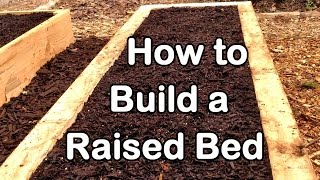 How to Build a Raised Garden Bed with Wood  Easy EZ amp Cheap [upl. by Irollam]