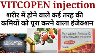 Vitcopen injectionmethylcobalamin pyridoxine hcl niacinamide amp folic acid injection uses in hindi [upl. by Tteragram]