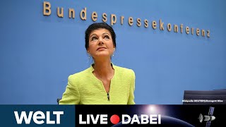 WAGENKNECHTPARTEI ExLinke will Politik in Deutschland grundätzlich verändern  WELT Live dabei [upl. by Nosyt]