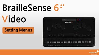 BrailleSense 6 Tutorial13 Setting menus [upl. by Nohsid428]