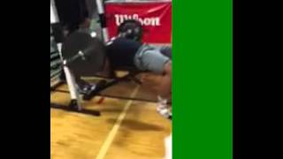 Terron Beckham  44 Reps  225 Bench Press [upl. by Barraza]