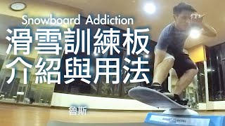 沒下雪也能練雪板招式？滑雪訓練板介紹與用法 Snowboard Addiction Training Board  Introduction amp How to use [upl. by Garmaise]