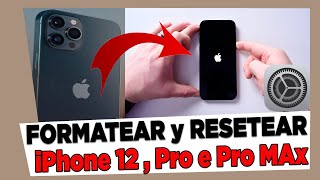 Cómo FORMATEAR y RESETEAR un iPhone 12 iPhone 12 Mini iPhone 12 Pro y Pro Max [upl. by Tessie784]