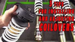 5 Tips For Coilover Adjustment and Installation [upl. by Johen]