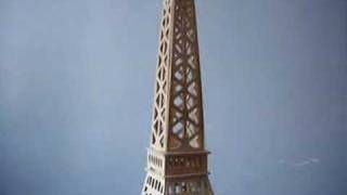 Wooden Model  Tower Eiffel [upl. by Dannon]