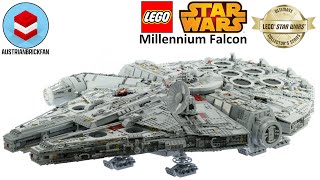 Lego Star Wars 75192 Millennium Falcon  Lego Speed Build Review [upl. by Nnylassej]