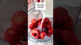 How To Make BREAKFAST Smoothies  Strawberry AVOCADO Smoothieshort [upl. by Rochester]