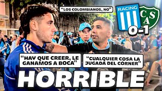 REACCIÓN CON LOS HINCHAS  RACING 01 SARMIENTO [upl. by Nnylrats]