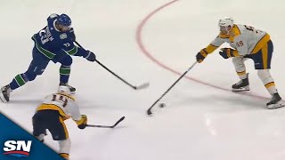 Canucks Fans Erupt After Elias Lindholm Scores First Home Playoff Goal In Nine Years [upl. by Shank]