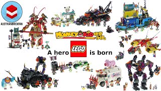 All Lego Monkie Kid A Hero is Born Sets  Wave 1  Lego Speed Build Review [upl. by Ayojal942]