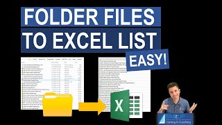 How to Create a List of Files inside a Folder in Excel [upl. by Karli]