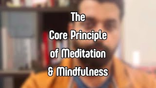 The Core Principle of Meditation amp Mindfulness [upl. by Eraste833]