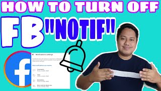 HOW TO TURN OFF FACEBOOK NOTIFICATIONS 2022 PAANO IOFF ANG FB NOTIFICATIONS [upl. by Tia761]