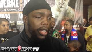 Stiverne vs Arreola scrum Stiverne talks WBC title win Wilder amp more [upl. by Charlean]