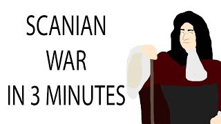 Scanian War  3 Minute History [upl. by Atekihs67]