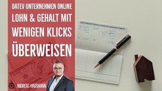 DATEV Unternehmen online Lohn amp Gehalt mit wenigen Klicks überweisen [upl. by Ahker]