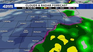 Accumulating snow moves into Metro Detroit on Sunday How much and when [upl. by Wordoow]