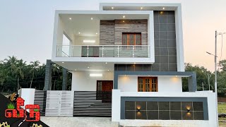 37 சென்ட்டில் அழகான 3BHK வீடு  Beautiful Elevation Duplex House with Modular Kitchen  Veedu 260 [upl. by Groh420]