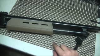 How to Install Magpul SGA Mossberg 590 Furniture on the Mossberg 500 [upl. by Asyl]