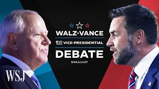 Full Debate Walz vs Vance in CBS News VicePresidential Debate  WSJ [upl. by Pritchard]