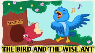 The bird and the wise ant short story with moral  Moral story  Story writing [upl. by Oakman982]