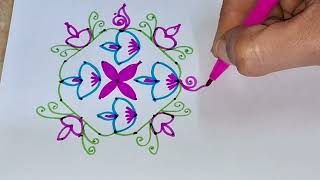 diwali rangoli deasings 🌹diwali muggulu 🌹simple diwali rangoli deasings 🌹diwali kolam [upl. by Launam]