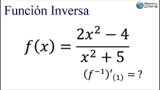 Derivada de la función inversa 2  Función racional [upl. by Zared]