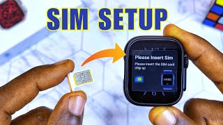 S8 Ultra Smart Watch SIM Card Insert And Setup [upl. by Heim]