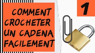 TutoAstuce Comment crocheter un cadenas clé avec 2 trombones 4K [upl. by Nevai358]