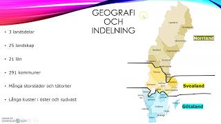 Fakta om Sveriges geografi befolkning och utbildning [upl. by Jarrow]