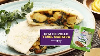 Receta de pita con pollo y miel mostaza [upl. by Neirb]