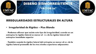 Irregularidades Estructurales en Altura Pt 1 [upl. by Lerrehs]