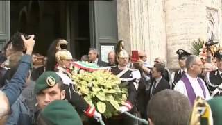 Funerali privati di Andreotti con gli ultimi Dc [upl. by Oilla]