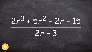 How to use synthetic division with fractions ohh fractions [upl. by Siberson199]