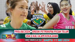 🔴 Akhirnya Gresik Petrokimia Pecah Telur usaia 4 Kali Kalah 🏐bolavolley livinmandiri [upl. by Janerich]